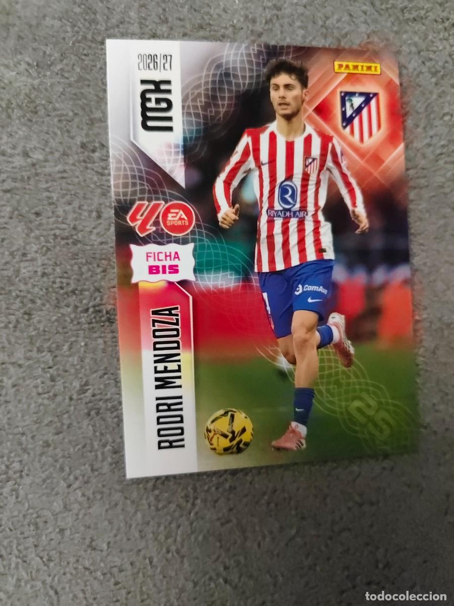 Figurine di Calcio: 63 BIS RODRI MENDOZA ATL&Eacute;TICO DE MADRID MEGACRACKS MGK 2026 27 63BIS FICHAS BIS 26 2027 PANINI AAW