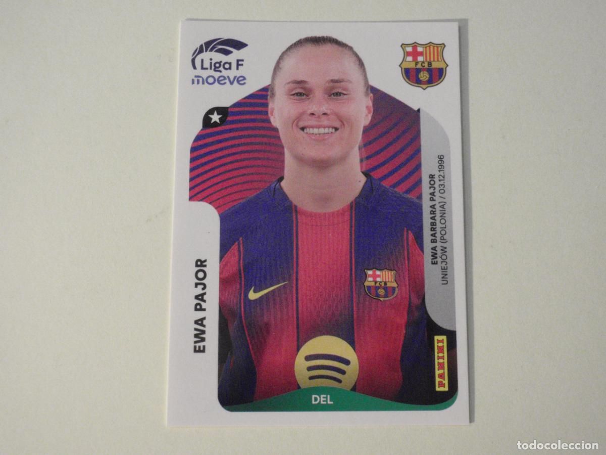 Cartes &agrave; collectionner de Football: Cromo sticker 101 EWA PAJOR FC Barcelona. LIGA F Moeve femenina 2025 2026. Panini 25 26