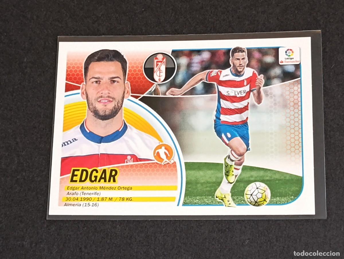 Figurine di Calcio: EDGAR N&ordm; 13 A GRANADA CF PANINI COLECCIONES ESTE LA LIGA SANTANDER 2016 2017 16 17 13A LOGO VERSION
