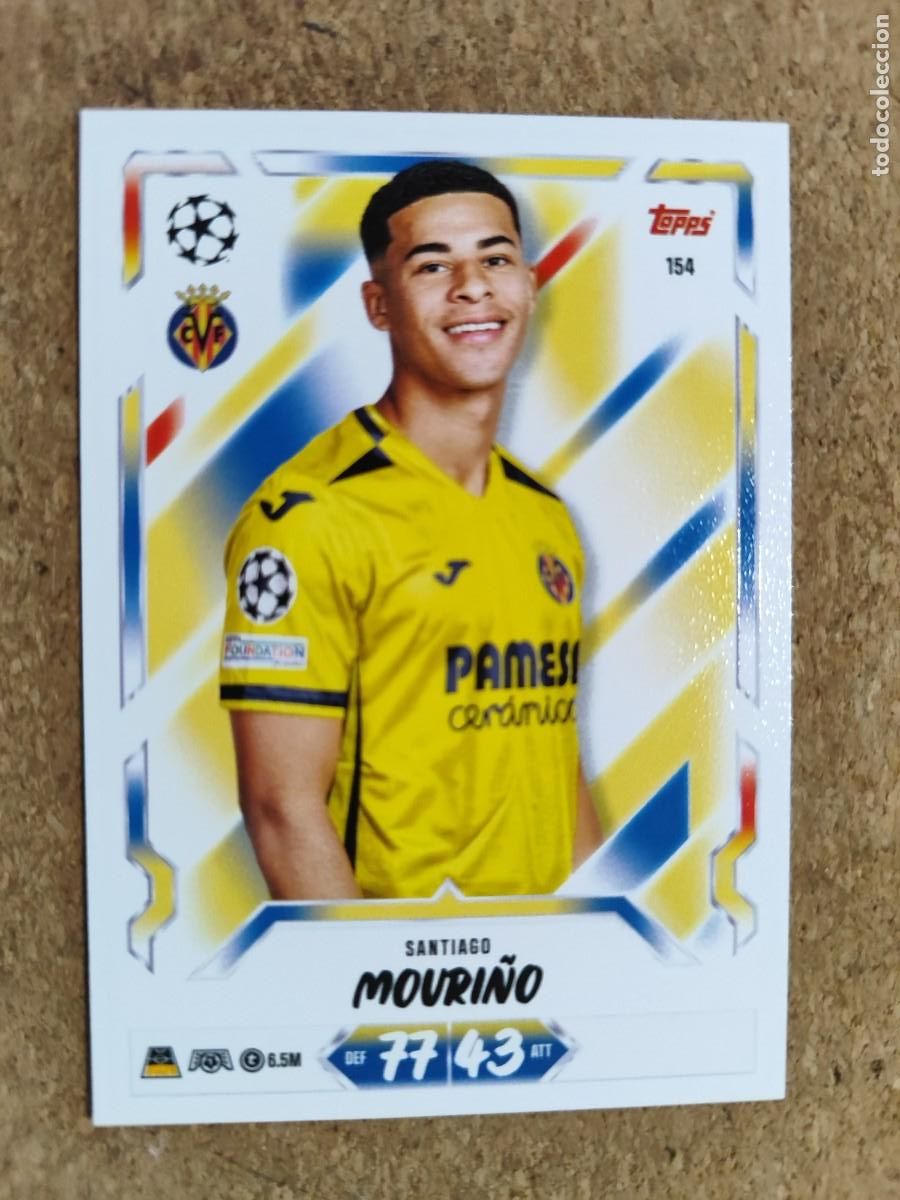 Cartes &agrave; collectionner de Football: 20 ANIVERSARIO MATCH ATTAX 26/27 CARD BASIC MOURI&Ntilde;O VILLARREAL # 154 TOPPS