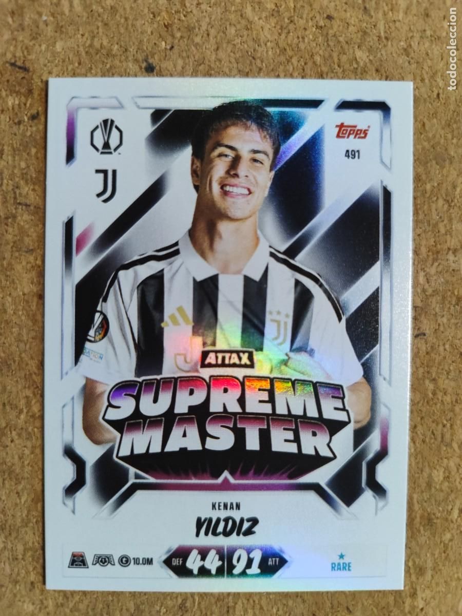 Figurine di Calcio: 20 ANIVERSARIO MATCH ATTAX 26/27 CARD SUPREME MASTER YILDIZ JUVENTUS # 491 TOPPS