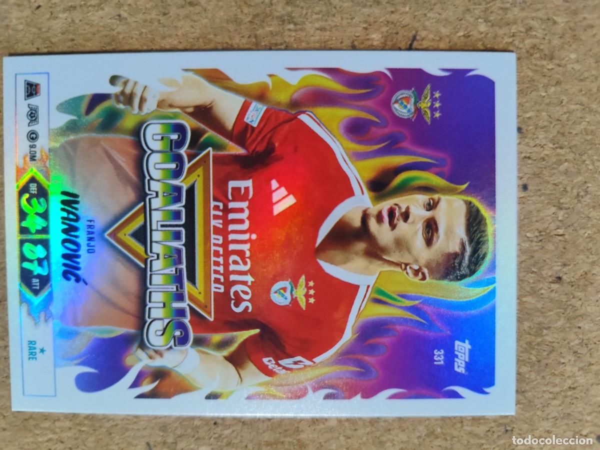 Cromos de f&uacute;tbol: 20 ANIVERSARIO MATCH ATTAX 26/27 CARD GOALIATHS IVANOVIC BENFICA # 331 TOPPS