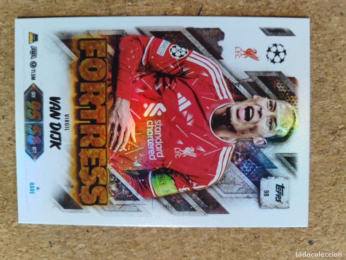 Cromos de f&uacute;tbol: 20 ANIVERSARIO MATCH ATTAX 26/27 CARD FORTRESS VAN DIJK LIVERPOOL # 98 TOPPS