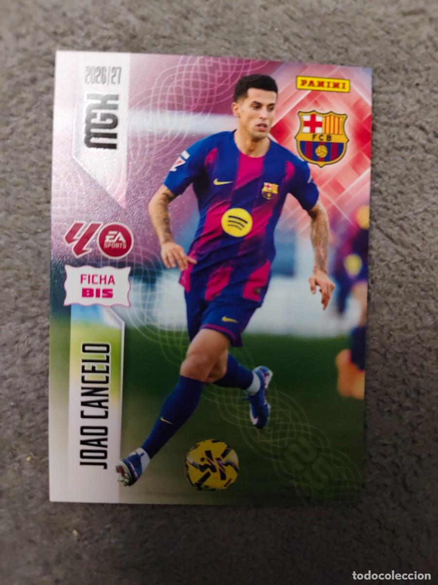 Cromos de f&uacute;tbol: 81 BIS JOAO CANCELO FC BARCELONA MEGACRACKS MGK 2026 27 FICHAS BIS 26 2027 PANINI AAW