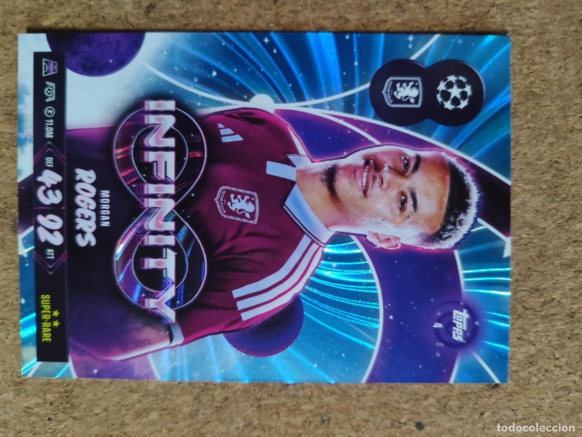 Cromos de f&uacute;tbol: 20 ANIVERSARIO MATCH ATTAX 26/27 CARD INFINITY ROGERS ASTON VILA # 4 TOPPS