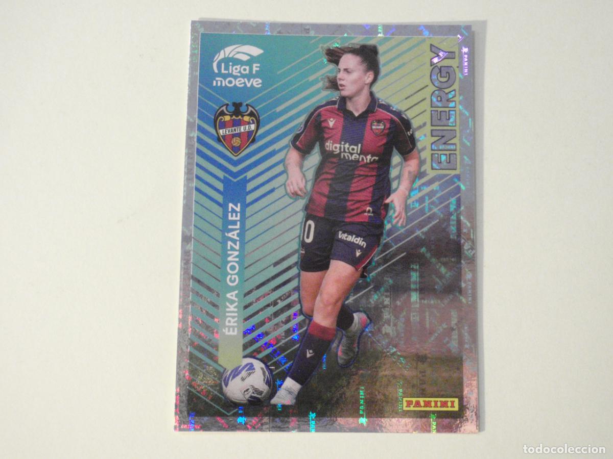 Cromos de f&uacute;tbol: Cromo sticker 338 ERIKA GONZALEZ Levante - ENERGY. LIGA F Moeve femenina 2025 2026. Panini 25 26