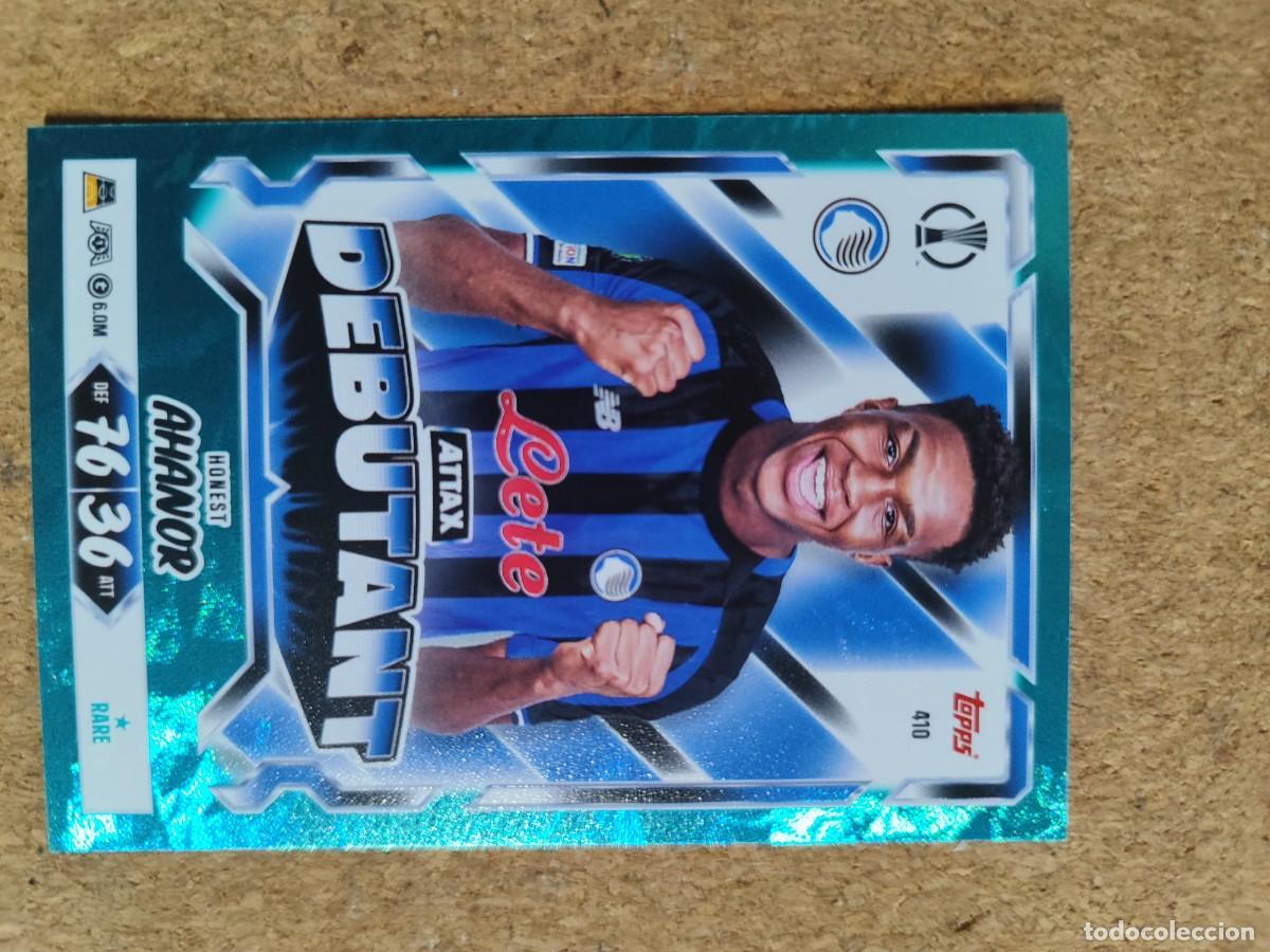 Cromos de f&uacute;tbol: 20 ANIVERSARIO MATCH ATTAX 26/27 CARD PARALELA VERDE AHANOR ATALANTA # 410 TOPPS