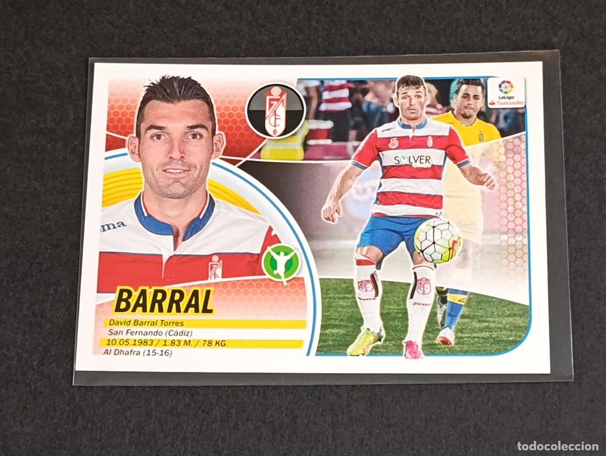 Cromos de Futebol: BARRAL N&ordm; 15 B GRANADA CF PANINI COLECCIONES ESTE LA LIGA SANTANDER 2016 2017 16 17 15B LOGO VERSION