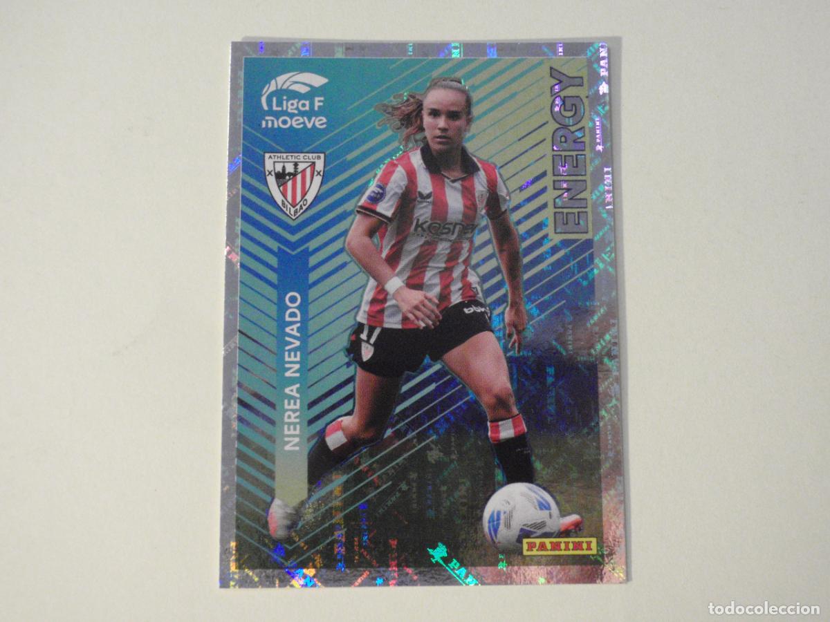 Cromos de f&uacute;tbol: Cromo sticker 350 NEREA NEVADO Athl&eacute;tic - ENERGY. LIGA F Moeve femenina 2025 2026. Panini 25 26