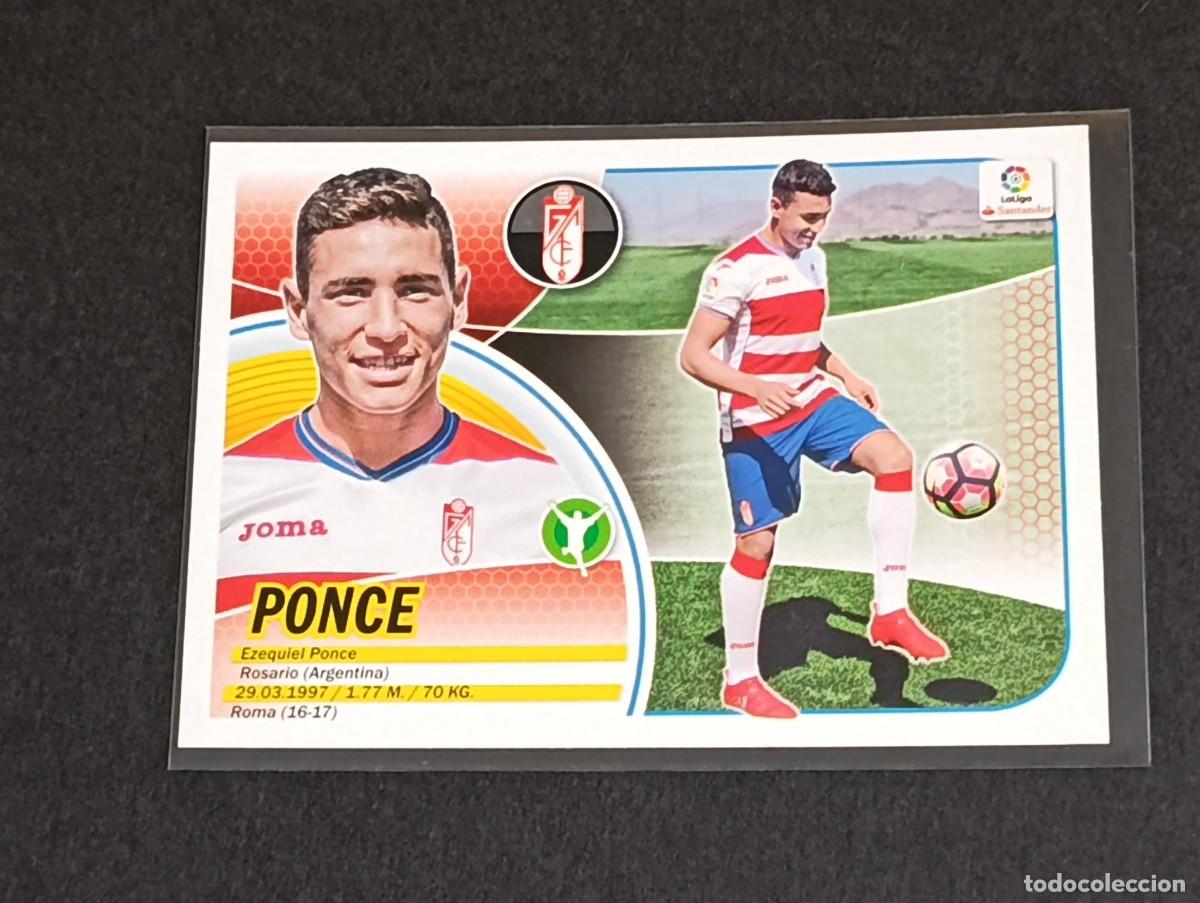 Cromos de f&uacute;tbol: PONCE N&ordm; 16 GRANADA CF - PANINI COLECCIONES ESTE - LA LIGA SANTANDER 2016 2017 16 17