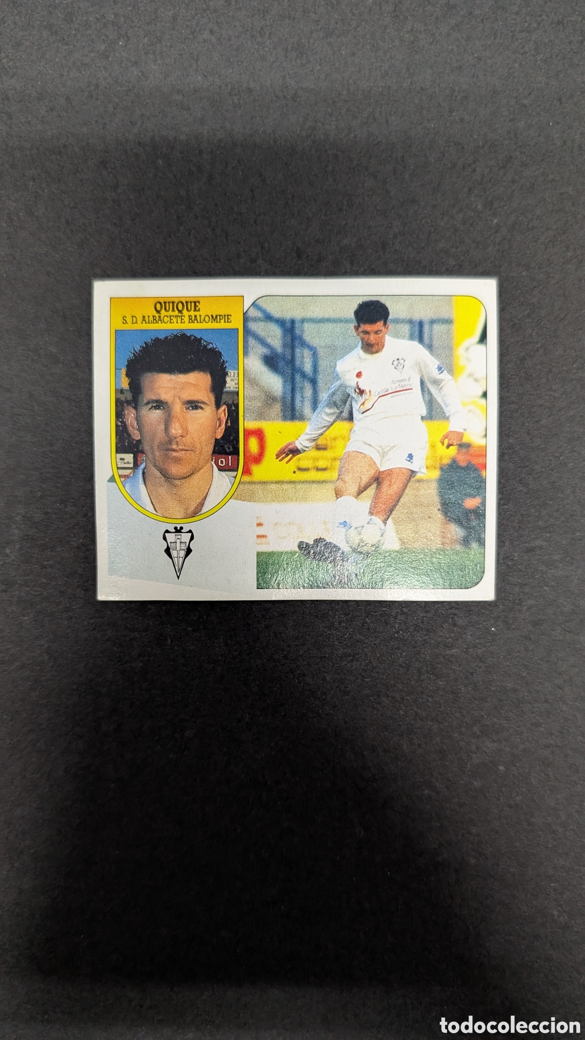 Cromos de Futebol: QUIQUE ALBACETE BAJA LIGA ESTE 1991/92 91 92 CART&Oacute;N NUNCA PEGADO SIN PEGAR