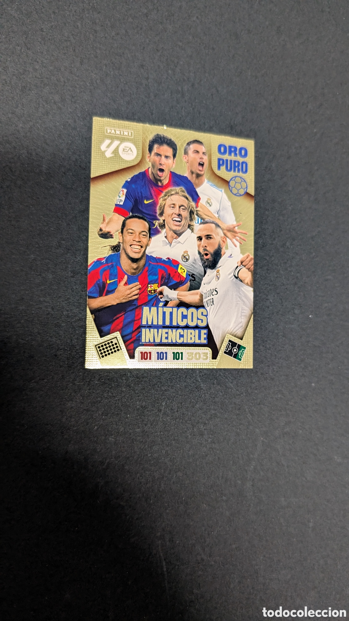 Cromos de Futebol: MITICOS INVENCIBLE ORO PURO BARCELONA REAL MADRID MESSI ADRENALYN XL LIGA 2025/2026 25 26 PANINI