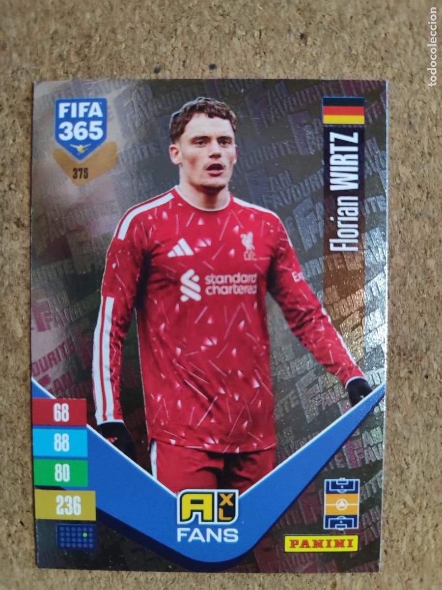 Cromos de Futebol: ADRENALYN XL FIFA 365 2027 CARD FANS WIRTZ LIVERPOOL # 375 PANINI