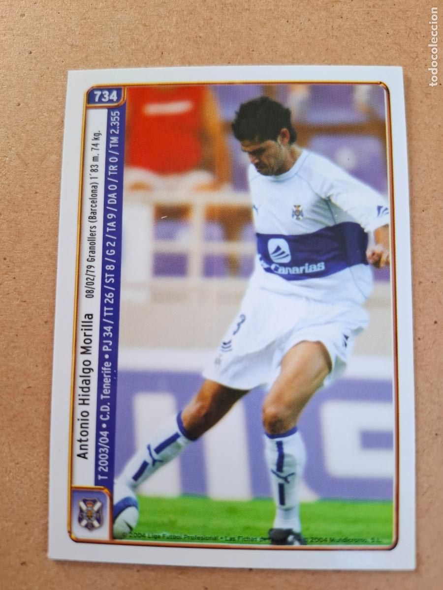 Cromos de Futebol: MUNDICROMO 2004 2005 04 05 - 734 A. HIDALGO / J. V&Aacute;ZQUEZ - C.D. TENERIFE