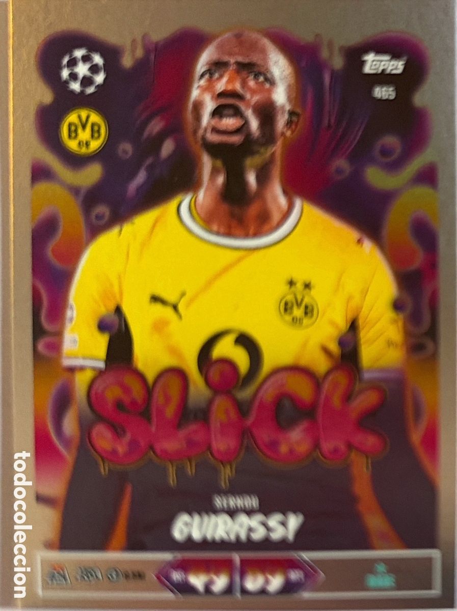 Cromos de Futebol: 465 - Serhou Guirassy -Slick- (Borussia Dortmund) MATCH ATTAX CHAMPIONS LEAGUE 2026/27 (TOPPS)