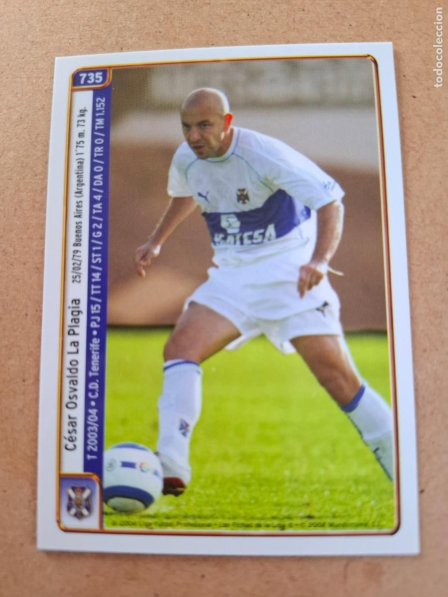 Football Stickers: MUNDICROMO 2004 2005 04 05 - 735 LA PLAGIA / LIMONES - C.D. TENERIFE