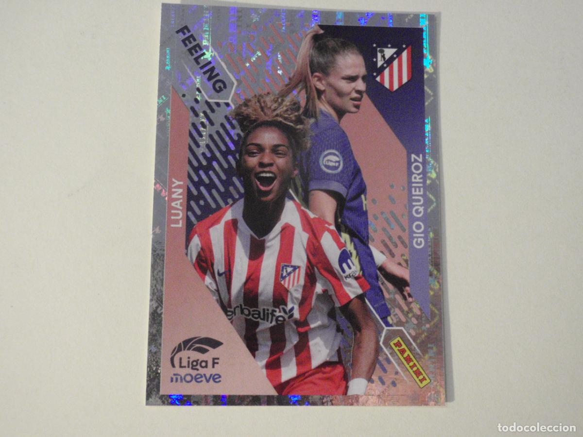 Cromos de f&uacute;tbol: Cromo sticker 369 LUANY / GIO QUEIROZ - FEELING. LIGA F Moeve femenina 2025 2026. Panini 25 26