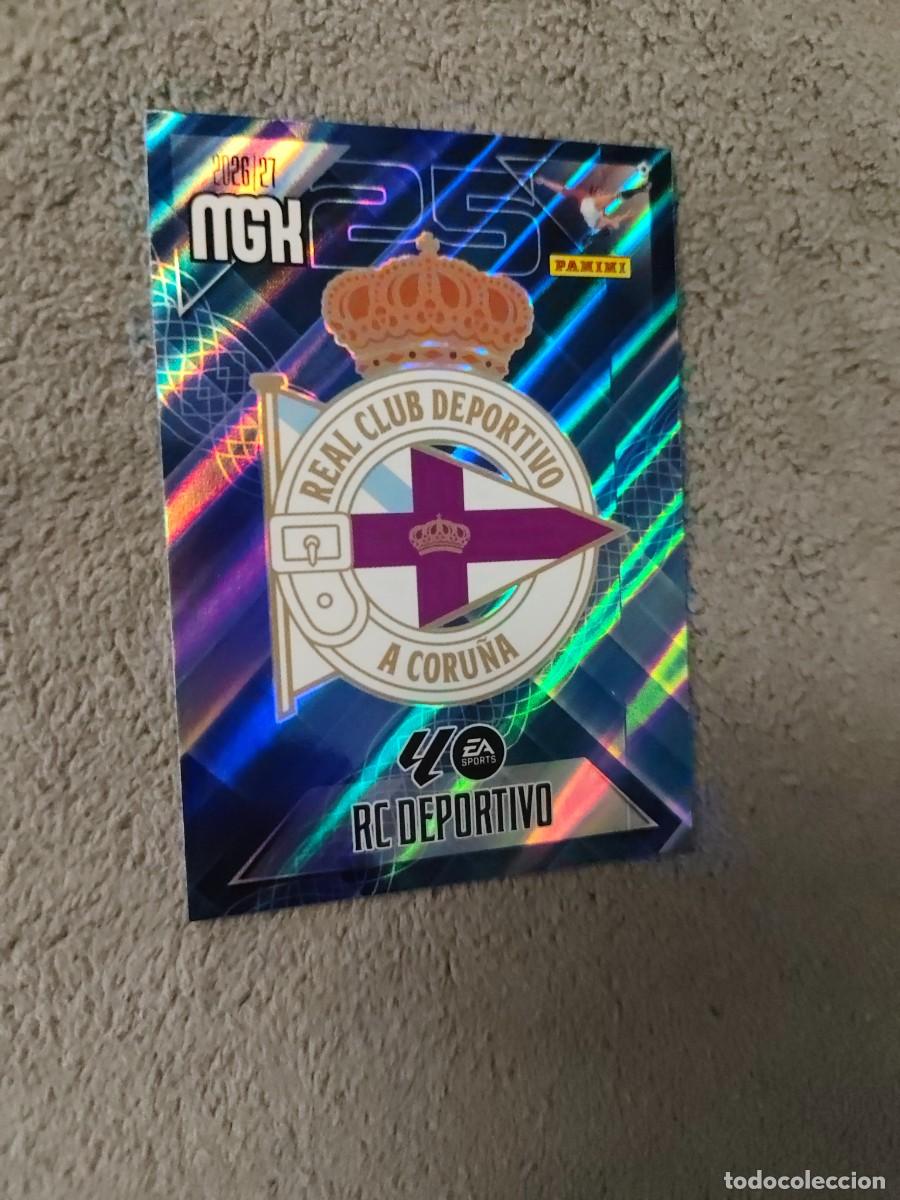 Cromos de f&uacute;tbol: 127 MEGACRACKS MGK 2026 27 ESCUDO RC DEPORTIVO BASE CARD 26 2027 PANINI AAW