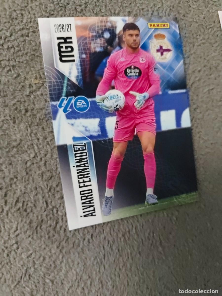Cromos de f&uacute;tbol: 128 MEGACRACKS MGK 2026 27 &Aacute;LVARO FERN&Aacute;NDEZ RC DEPORTIVO BASE CARD 26 2027 PANINI AAW