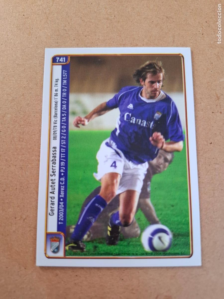 Football Stickers: MUNDICROMO 2004 2005 04 05 - 741 GERARD AUTET / MENDOZA - XEREZ C.D.