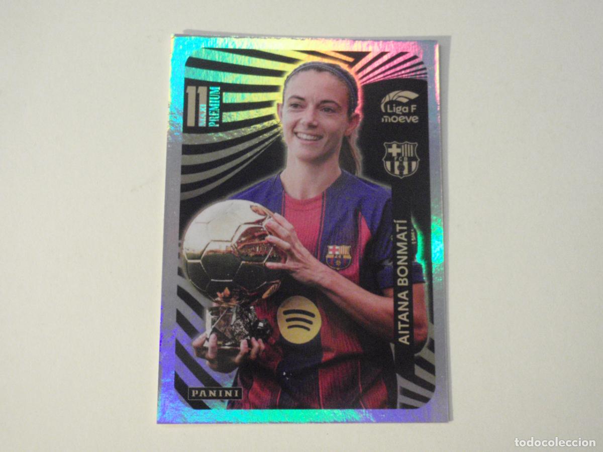 Cromos de f&uacute;tbol: Cromo sticker AITANA BONMATI Barcelona - MAXIPREMIUM. LIGA F Moeve femenina 2025 2026. Panini 25 26