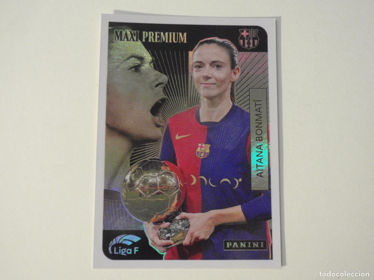 Cromos de f&uacute;tbol: Cromo sticker AITANA BONMATI Barcelona - MAXIPREMIUM. LIGA F Moeve femenina 2025 2026. Panini 25 26