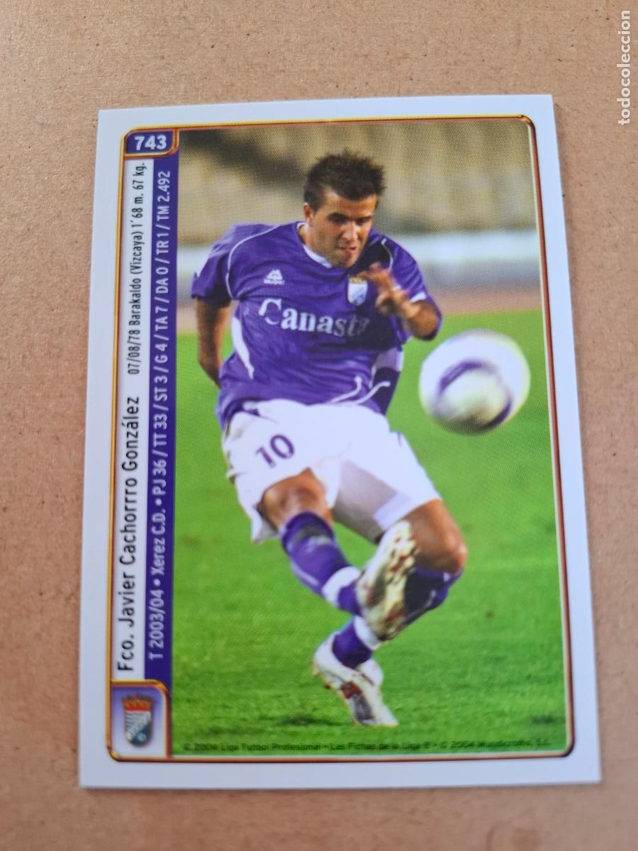 Cromos de f&uacute;tbol: MUNDICROMO 2004 2005 04 05 - 743 CACHORRO / D. PENDIN - XEREZ C.D.