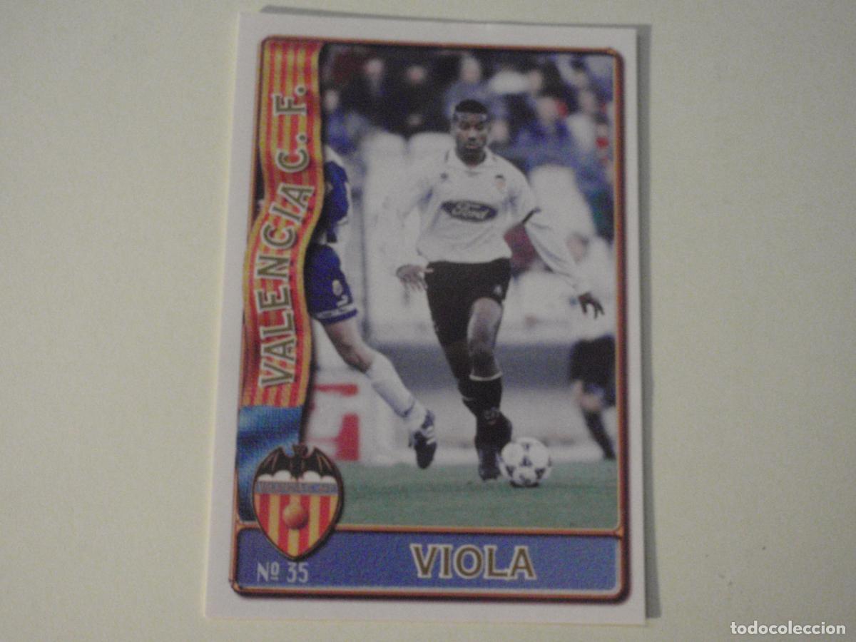 Cromos de f&uacute;tbol: 35 VIOLA Valencia - BAJA. LAS FICHAS DE LA LIGA 1996 1997 MUNDICROMO. 96 97