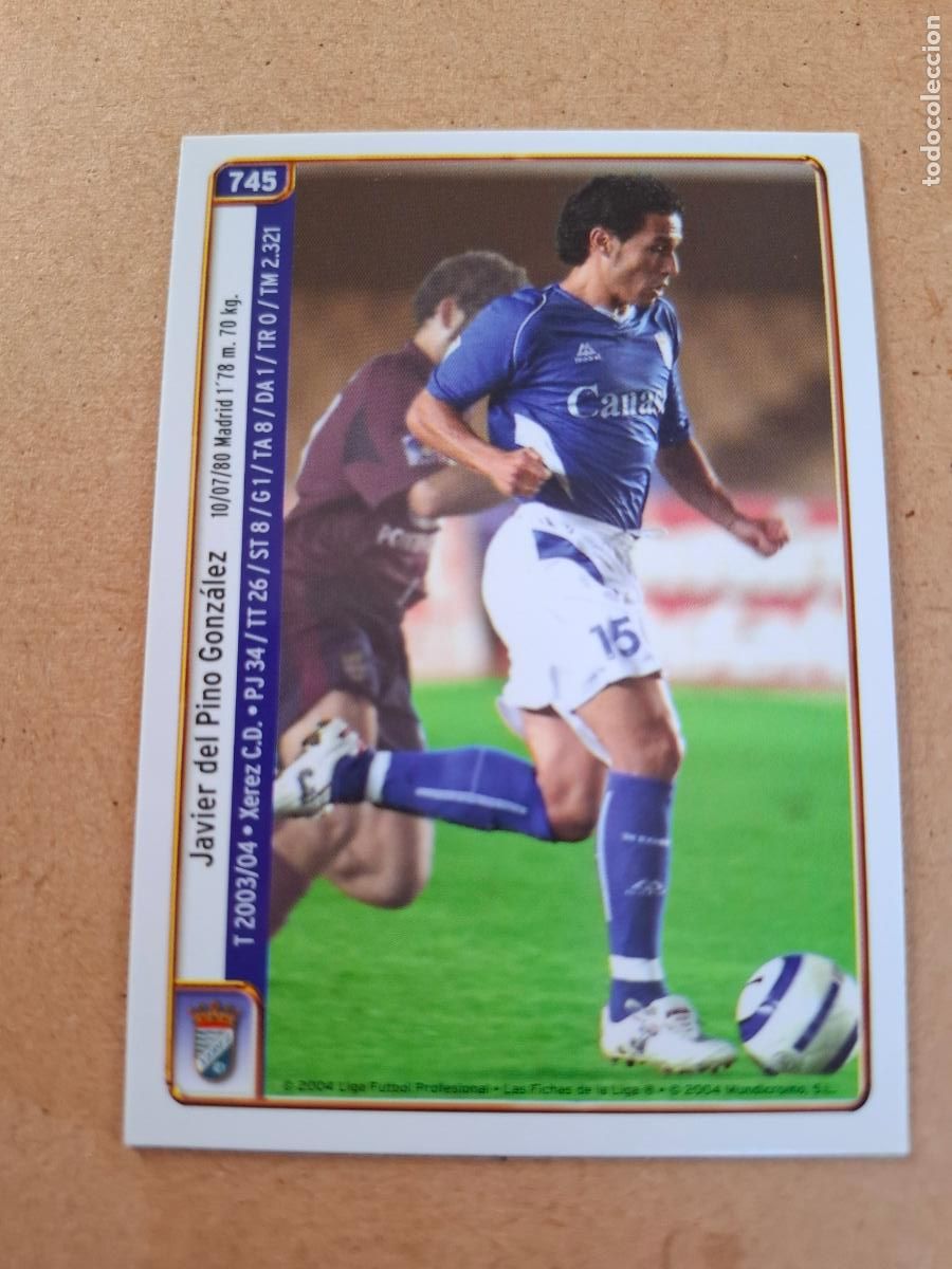 Cromos de f&uacute;tbol: MUNDICROMO 2004 2005 04 05 - 745 DEL PINO / CAMU&Ntilde;AS - XEREZ C.D.