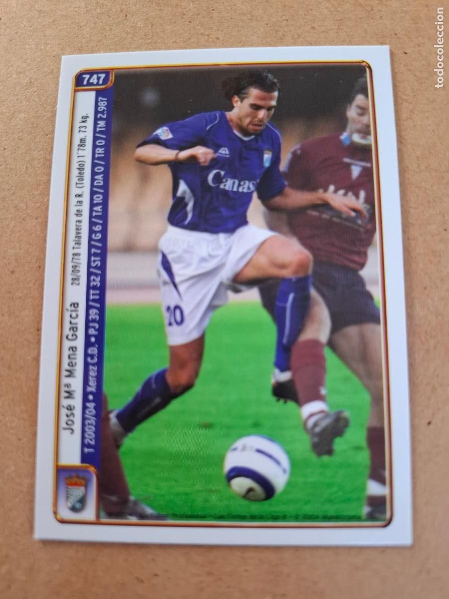 Cromos de f&uacute;tbol: MUNDICROMO 2004 2005 04 05 - 747 MENA / R. MOLINA - XEREZ C.D.