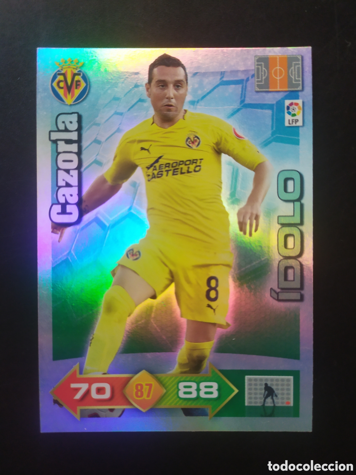 Cromos de f&uacute;tbol: Adrenalyn 2010 2011 10 11 panini Cazorla idolo n&deg; 406 Villarreal