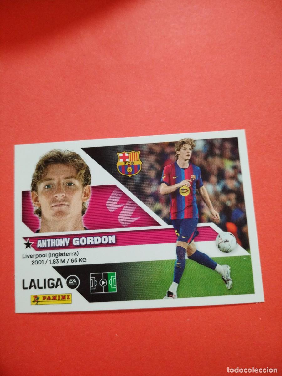 Cartes &agrave; collectionner de Football: ESTE 2026 2027 FICHAJE N 24 GORDON DEL BARCELONA