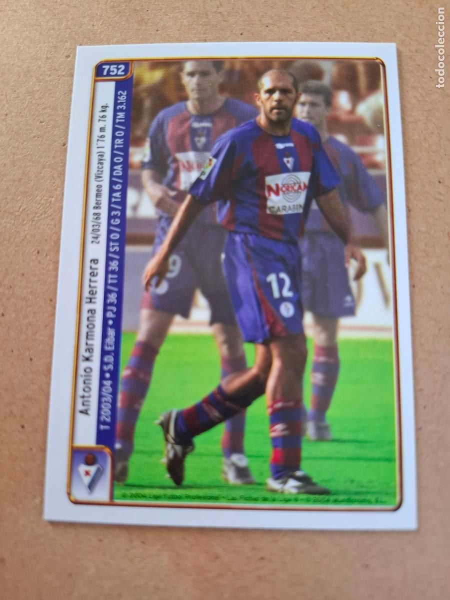 Cromos de f&uacute;tbol: MUNDICROMO 2004 2005 04 05 - 752 KARMONA / BURGUE&Ntilde;A - S.D. EIBAR