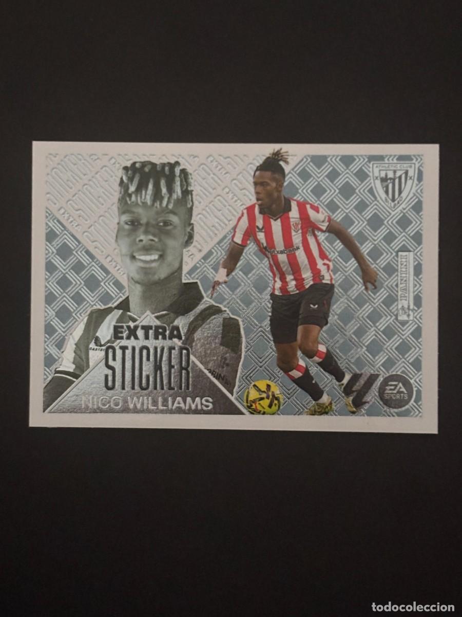 Cromos de f&uacute;tbol: NICO WILLIAMS EXTRA STICKER PLATA AT BILBAO MEGACRACKS MGK 26-27 2026-2027
