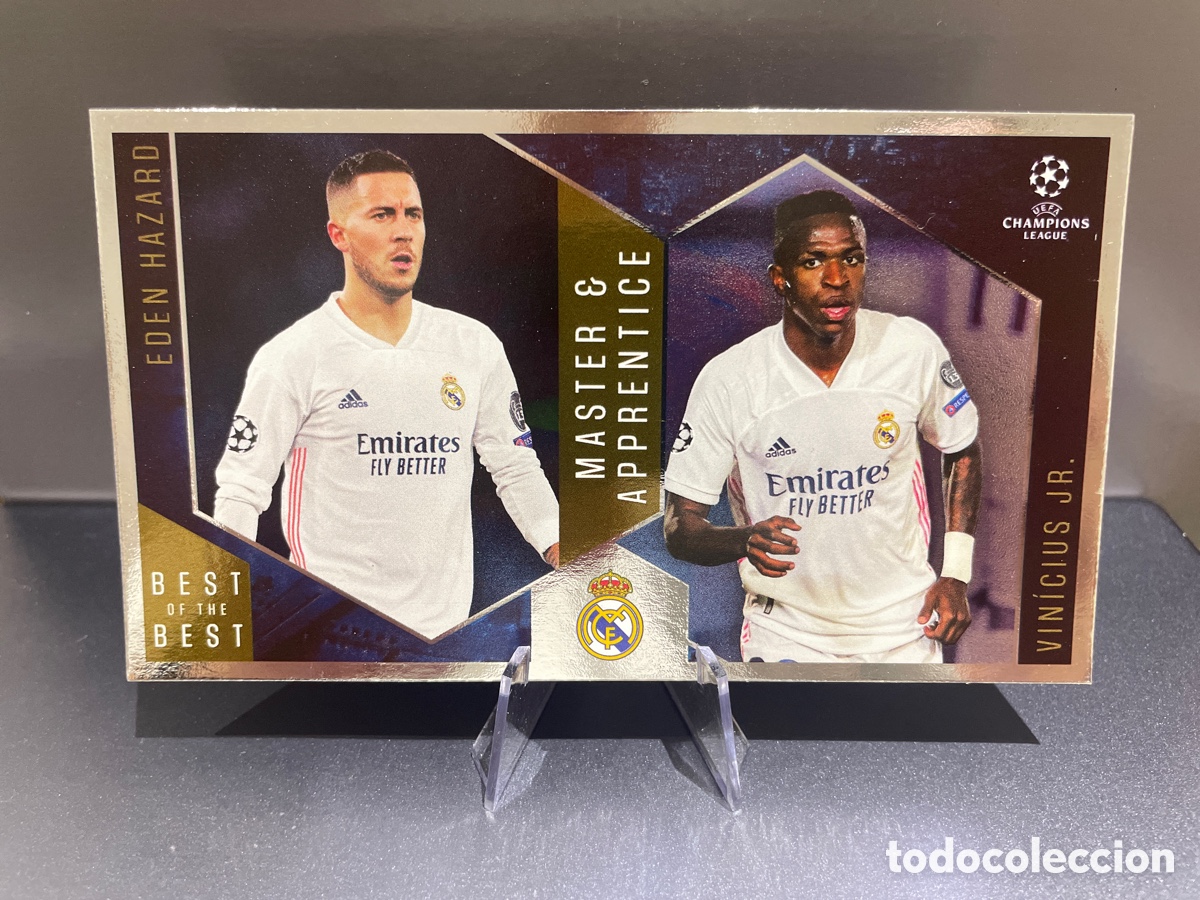 Football Stickers: Hazard Vinicius 139 Master & Apprentice Best of the Best UCL 2020-21 Topps Real Madrid