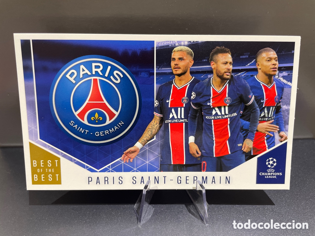 Football Stickers: PSG 116 Best of the Best 2020-21 Topps Mbappe Neymar Icardi