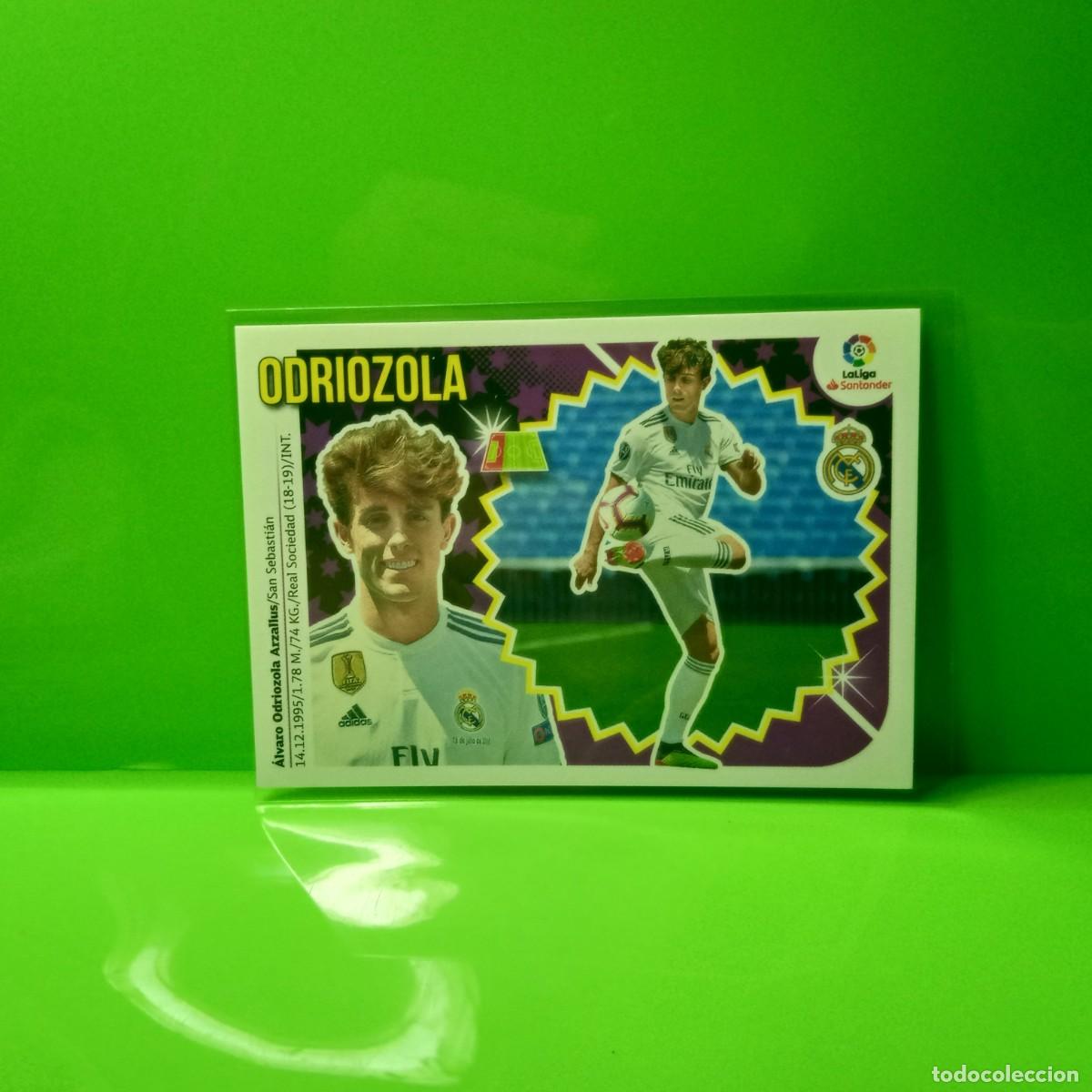 Cromos de f&uacute;tbol: EDICIONES ESTE 2018 2019 18 19 (&Uacute;LTIMOS FICHAJES) 7 ODRIOZOLA REAL MADRID (2&ordf; EDICI&Oacute;N)