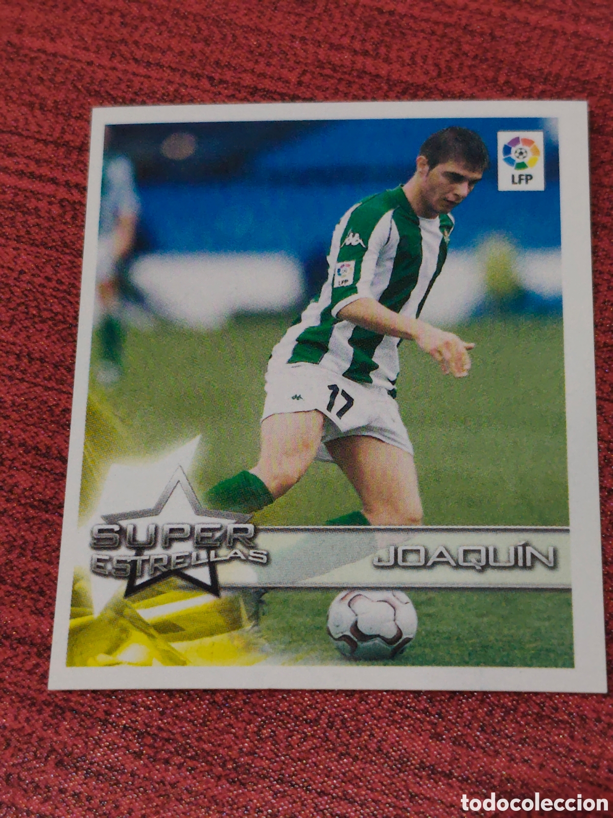 Cromos de f&uacute;tbol: 22 JOAQU&Iacute;N REAL BETIS SUPERLIGA DE ESTRELLAS 2002 2003