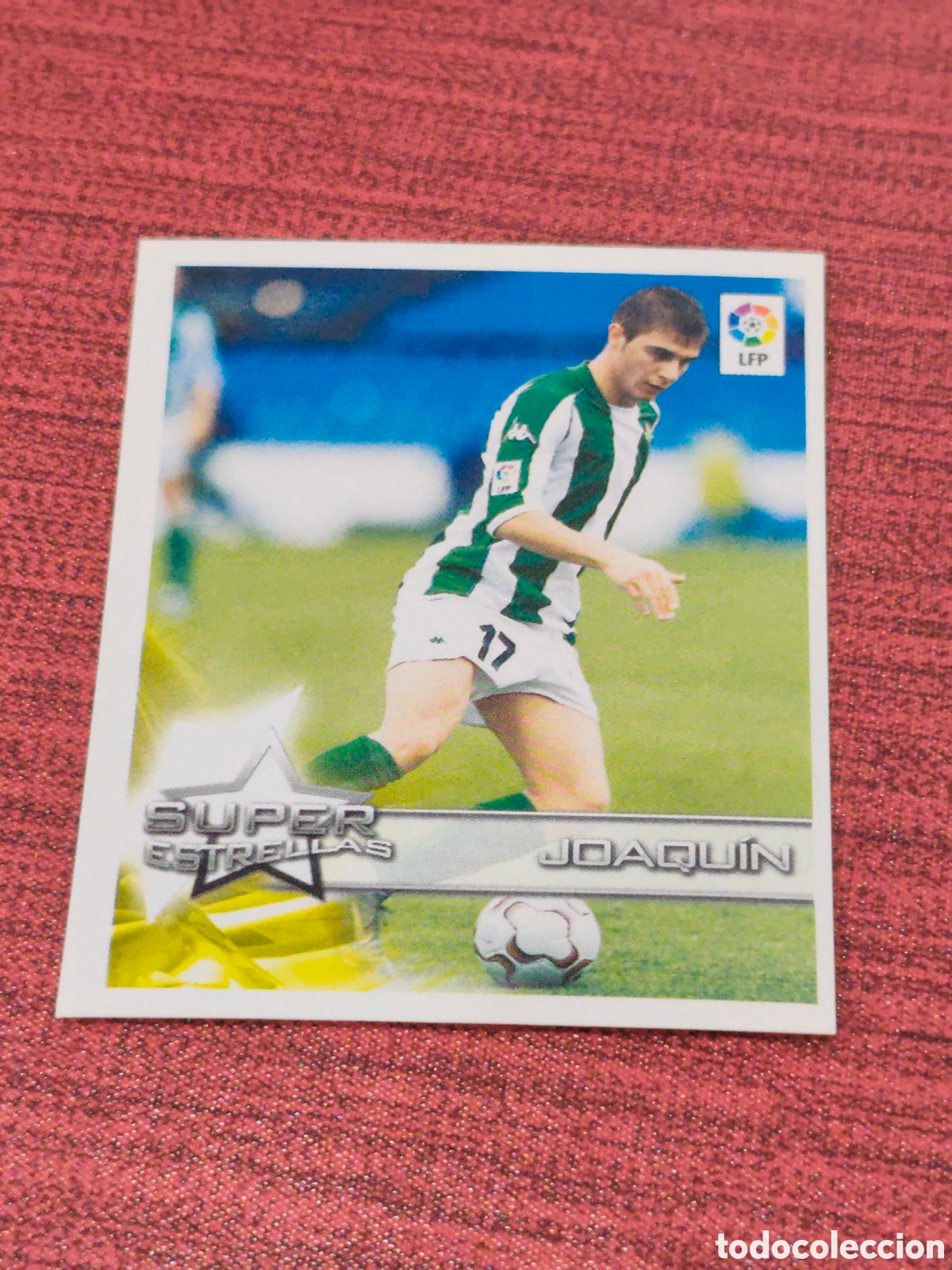Cromos de f&uacute;tbol: 22 JOAQU&Iacute;N REAL BETIS SUPERLIGA DE ESTRELLAS 2002 2003