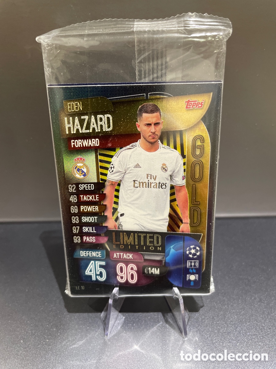 Football Stickers: Pack 16 cards Hazard Gold + 15 cards Super Boost Strikers Topps Match Attax 2019-20