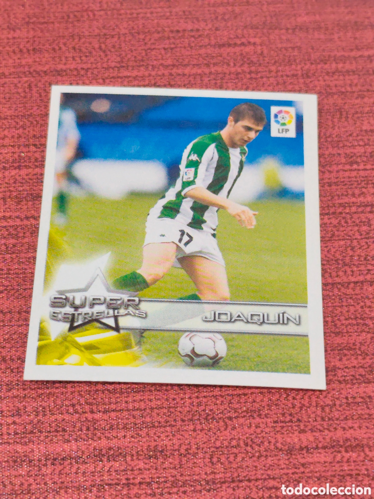 Cromos de Futebol: 22 JOAQU&Iacute;N REAL BETIS SUPERLIGA DE ESTRELLAS 2002 2003
