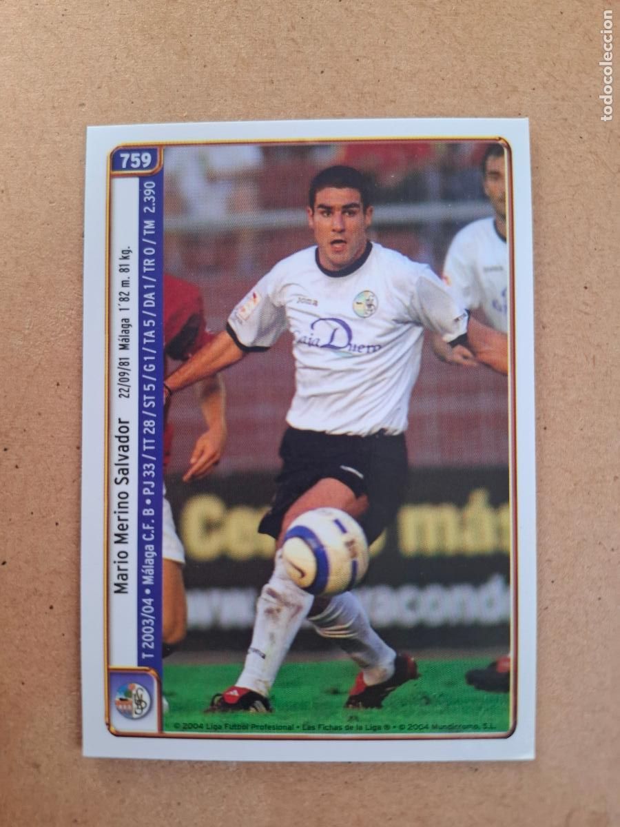 Cromos de f&uacute;tbol: MUNDICROMO 2004 2005 04 05 - 759 MARIO / CA&Ntilde;AS - U.D. SALAMANCA