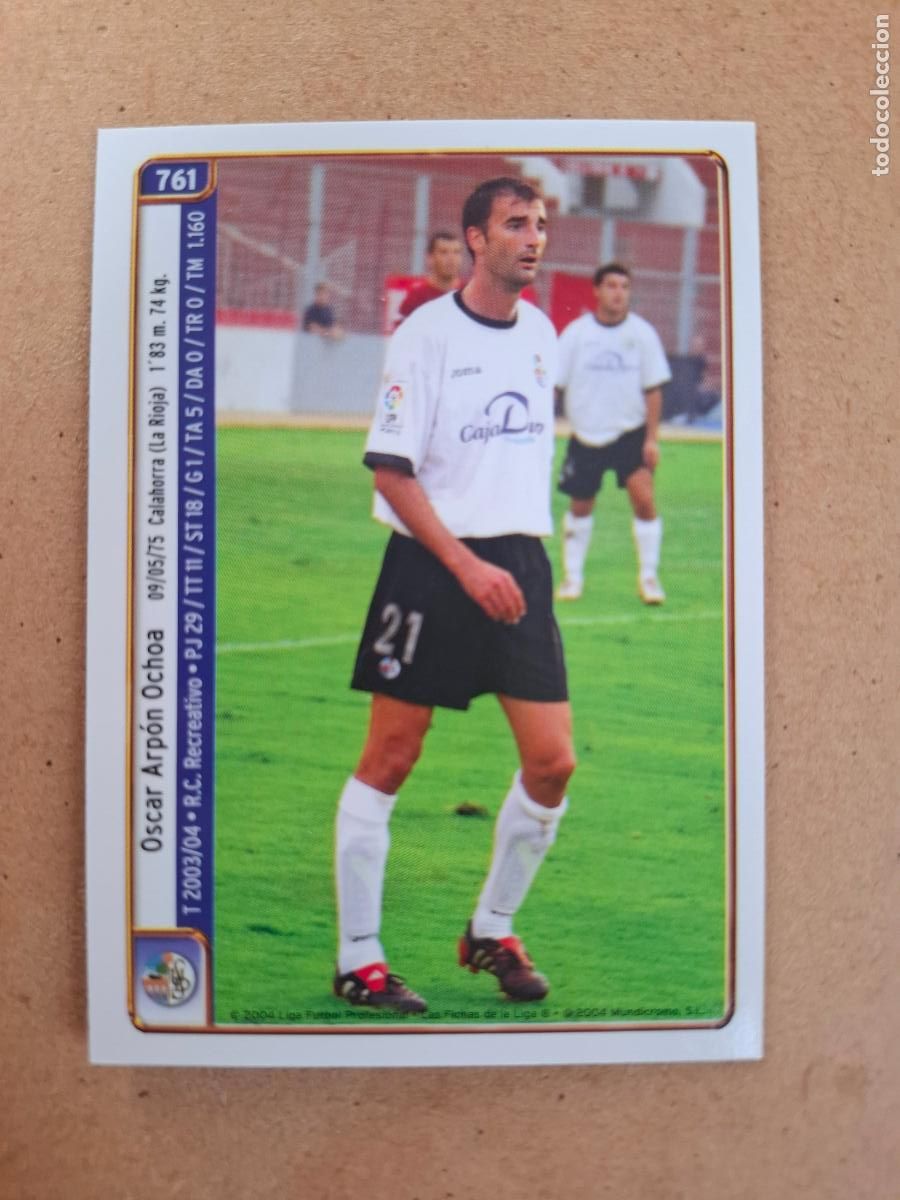 Cromos de f&uacute;tbol: MUNDICROMO 2004 2005 04 05 - 761 ARP&Oacute;N / D. CANO - U.D. SALAMANCA