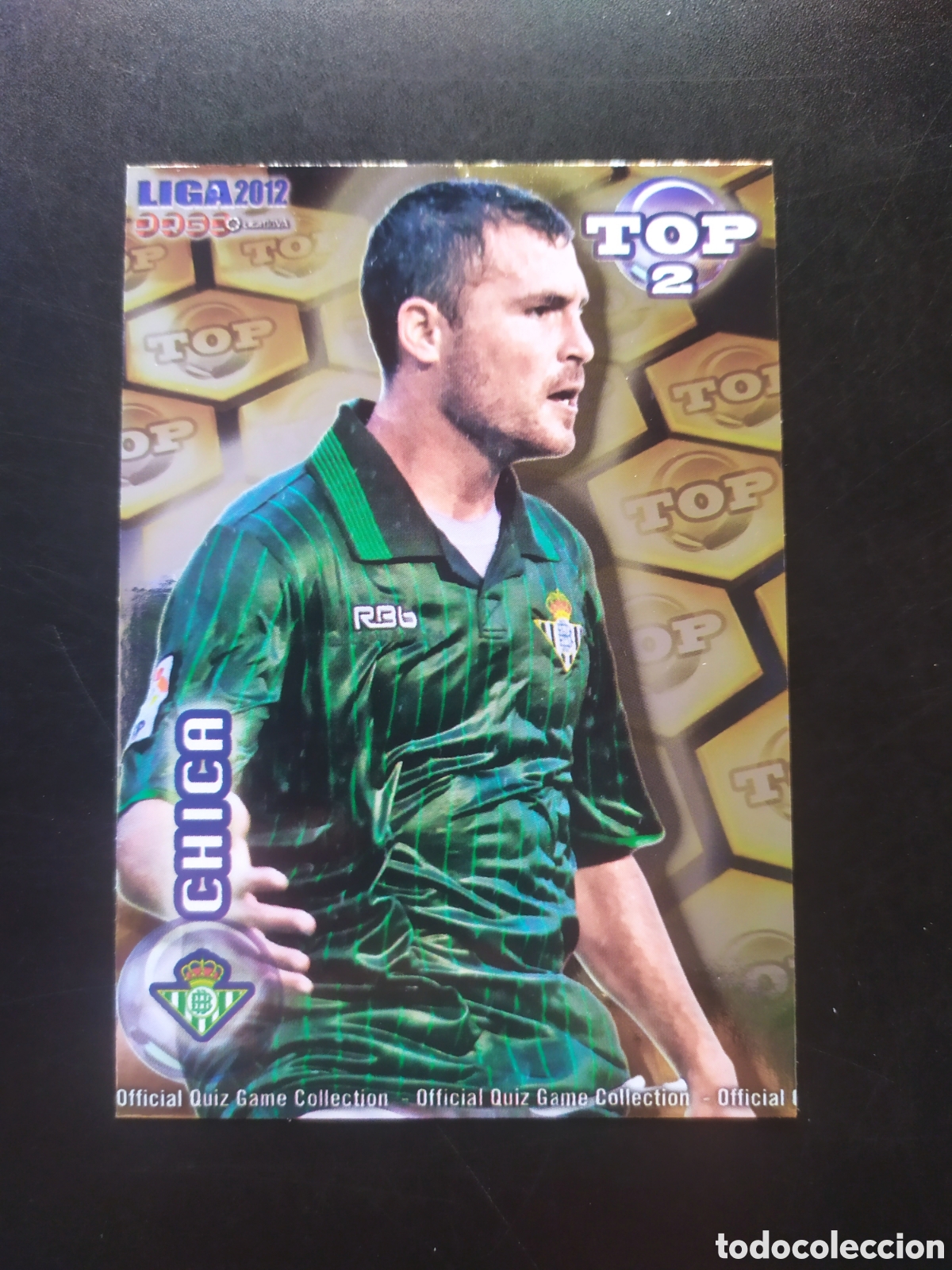 Cromos de f&uacute;tbol: Mundicromo fichas Liga 2011 2012 11 12 Chica top brillo dorado n&deg; 558 Real Betis