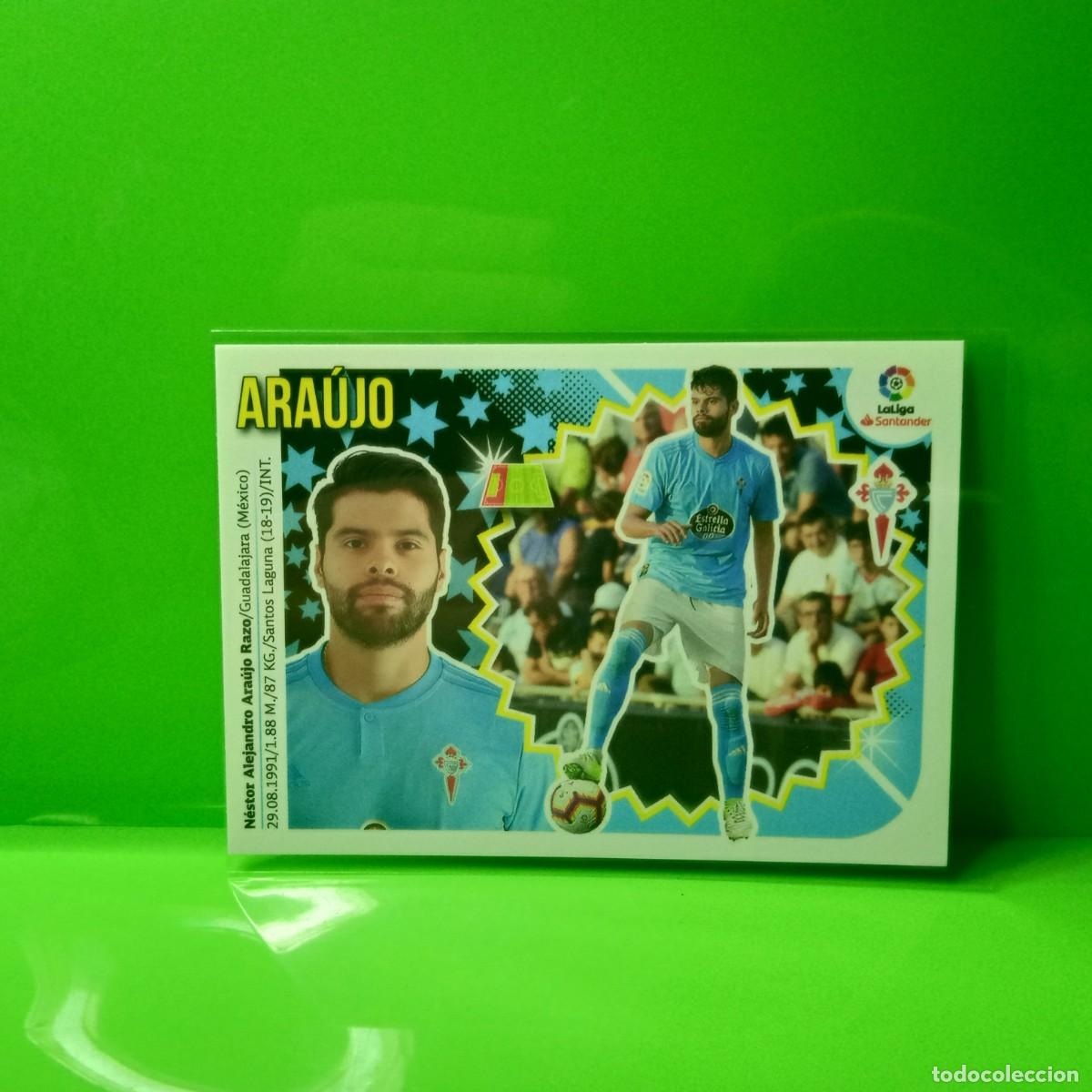 Cromos de f&uacute;tbol: EDICIONES ESTE 2018 2019 18 19 (&Uacute;LTIMOS FICHAJES) 14 ARA&Uacute;JO CELTA DE VIGO (2&ordf; EDICI&Oacute;N)