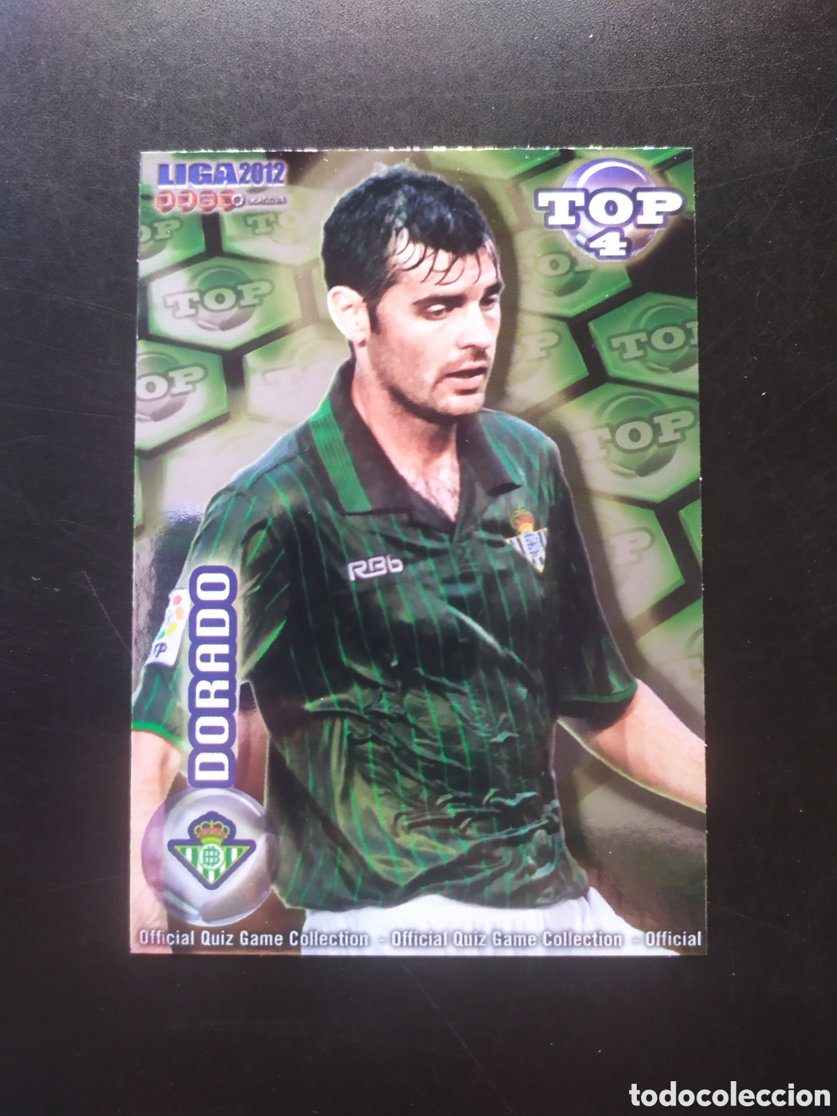 Football Stickers: Mundicromo fichas Liga 2011 2012 11 12 Dorado top brillo verde n&deg; 566 Real Betis