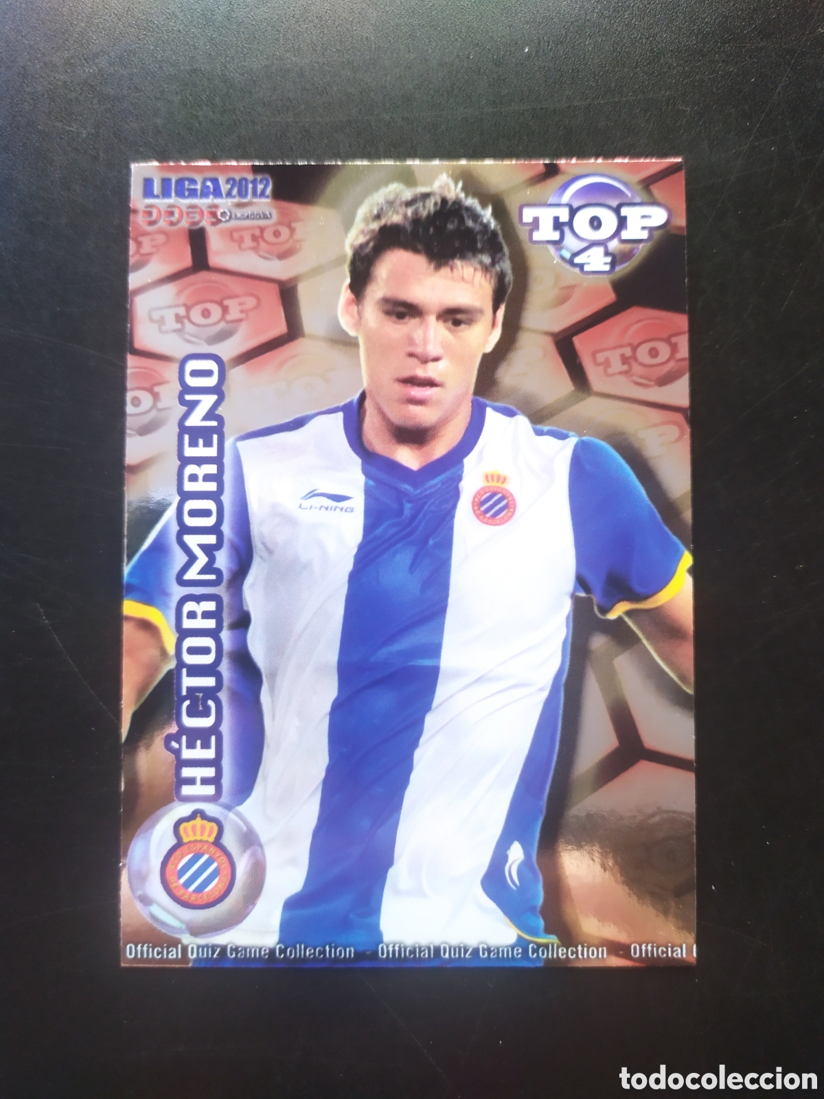Cromos de f&uacute;tbol: Mundicromo fichas Liga 2011 2012 11 12 H&eacute;ctor Moreno top brillo rojo n&deg; 561 Espanyol