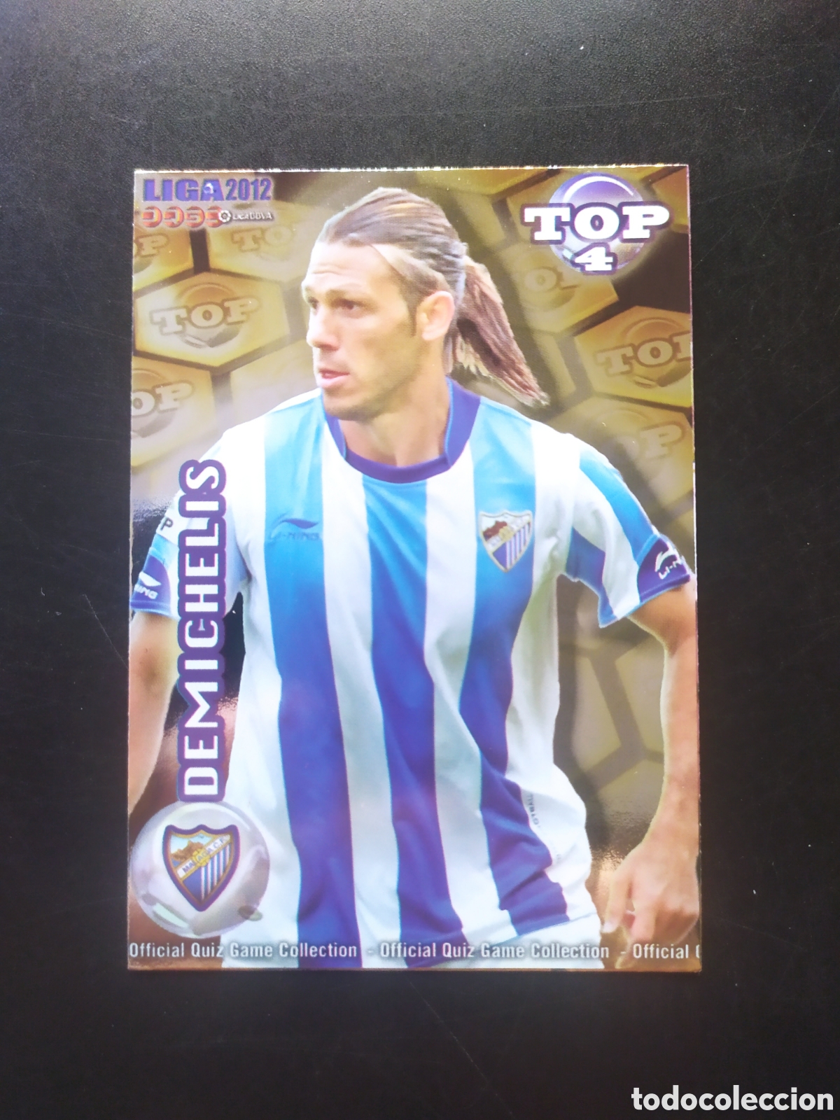 Cromos de f&uacute;tbol: Mundicromo fichas Liga 2011 2012 11 12 Demichelis top brillo dorado n&deg; 563 Malaga