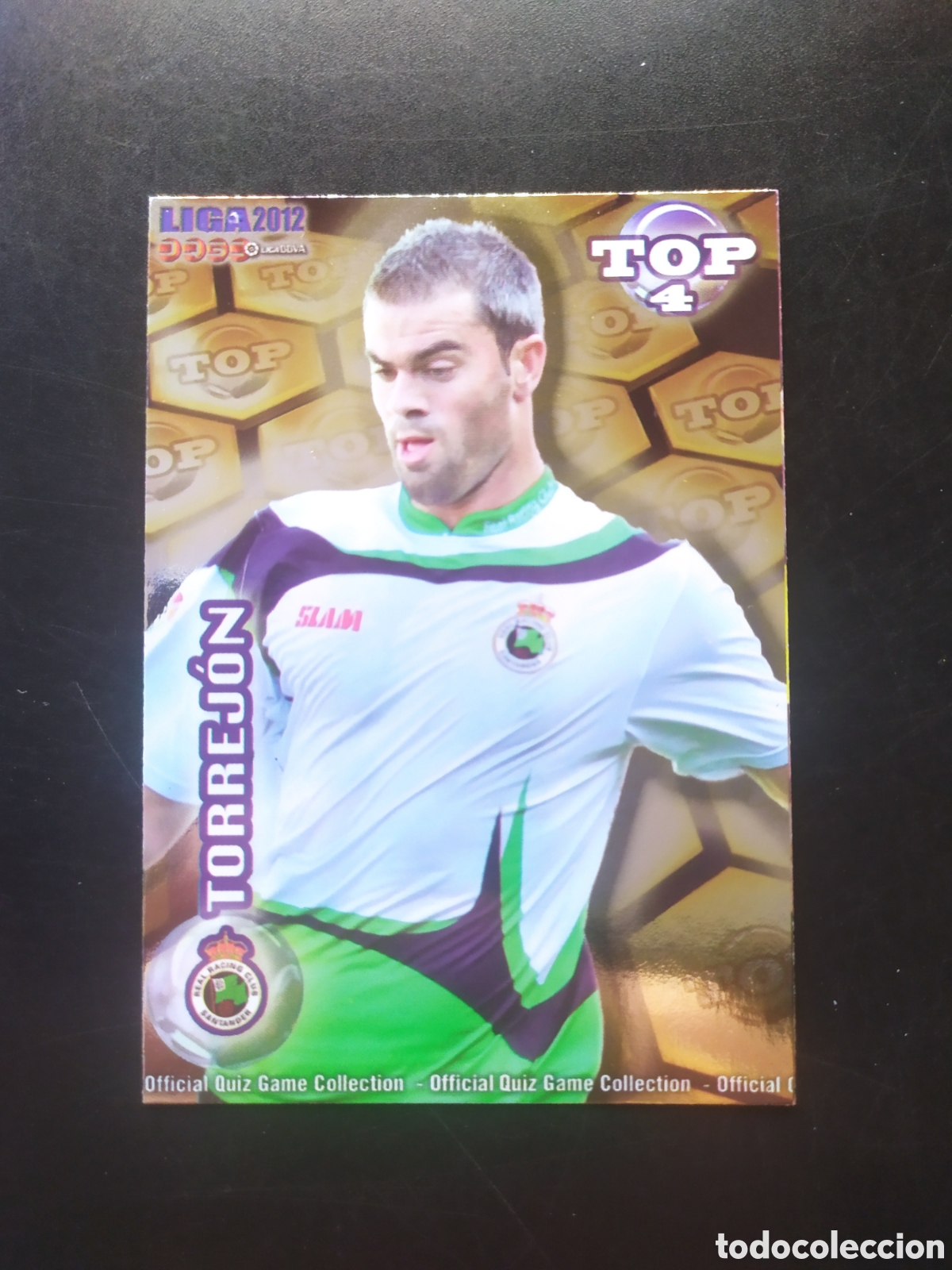 Cromos de f&uacute;tbol: Mundicromo fichas Liga 2011 2012 11 12 Torrej&oacute;n top brillo dorado n&deg; 564 Racing Santander