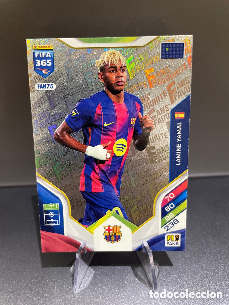 Cartes &agrave; collectionner de Football: Lamine Yamal FAN75 Panini Adrenalyn FIFA 365 2025-26 FC Barcelona